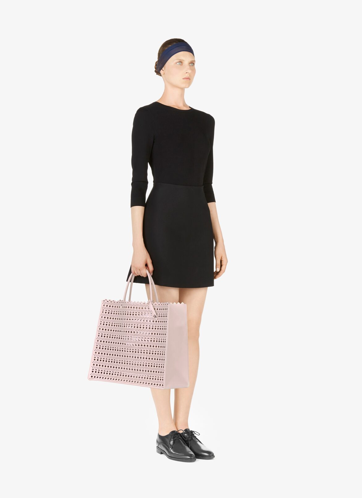 LARGE BAG CUIR LUX VIENNE CORDE ALAÏA BEIGE LARGE BAG CUIR LUX VIENNE CORDE
